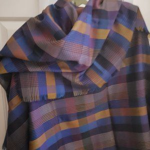 Stunning Vintage Large Wool Scarf by Liberty